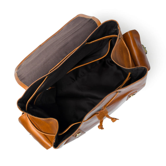 Earthen Leather Laptop Backpack