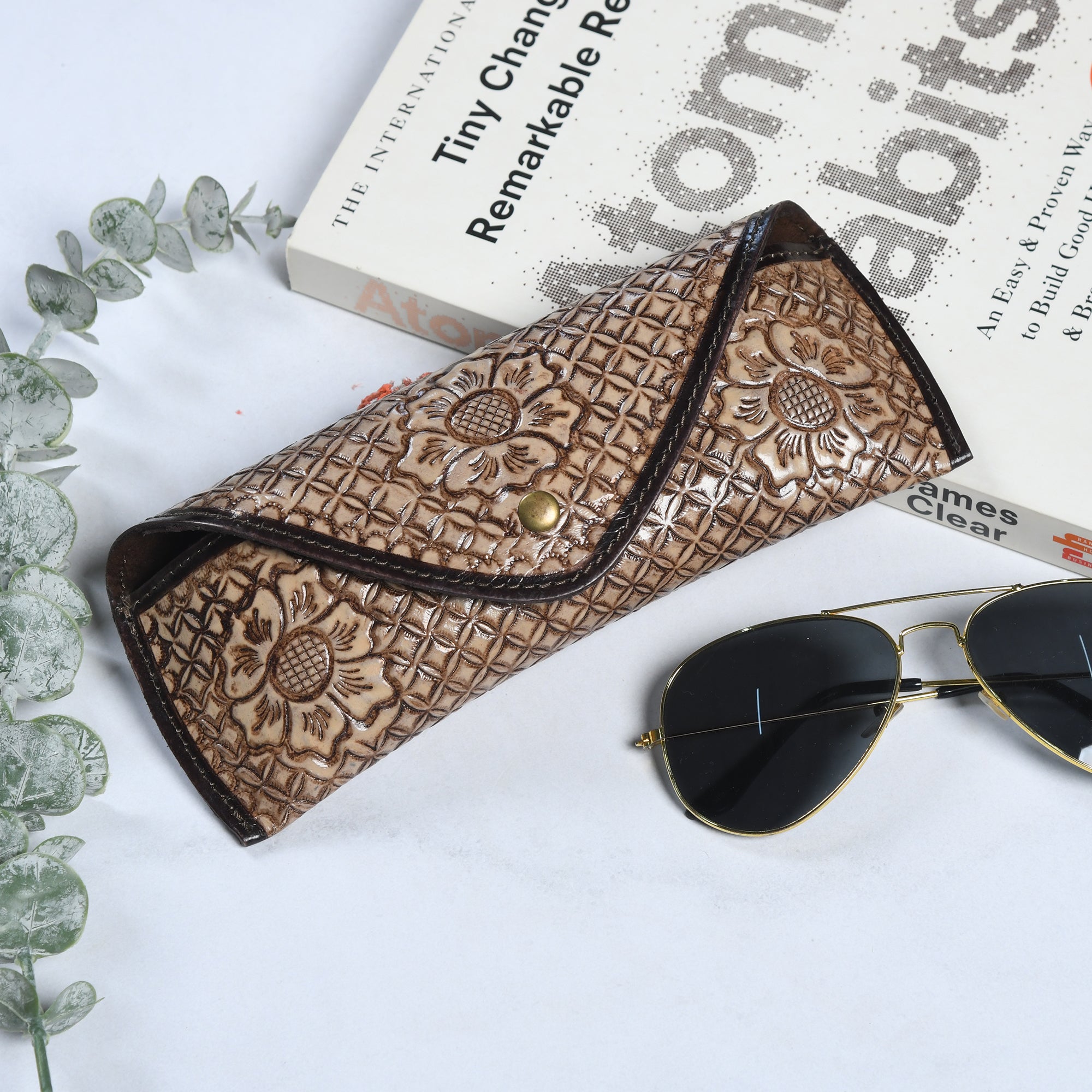 Vintage Floral Sunglass Case