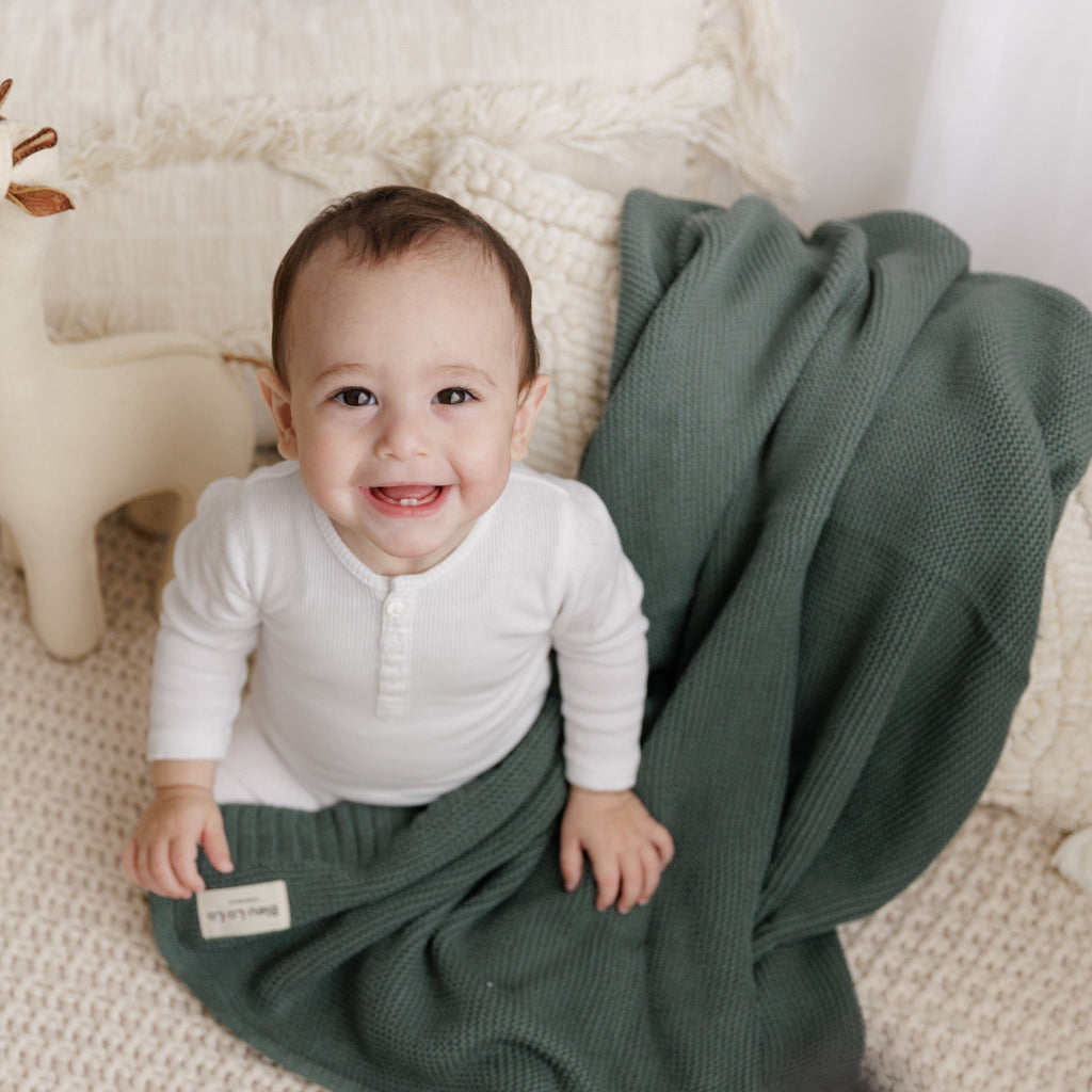 Heritage Knit - 100% Organic Cotton Luxury Knit Baby Swaddle Blanket