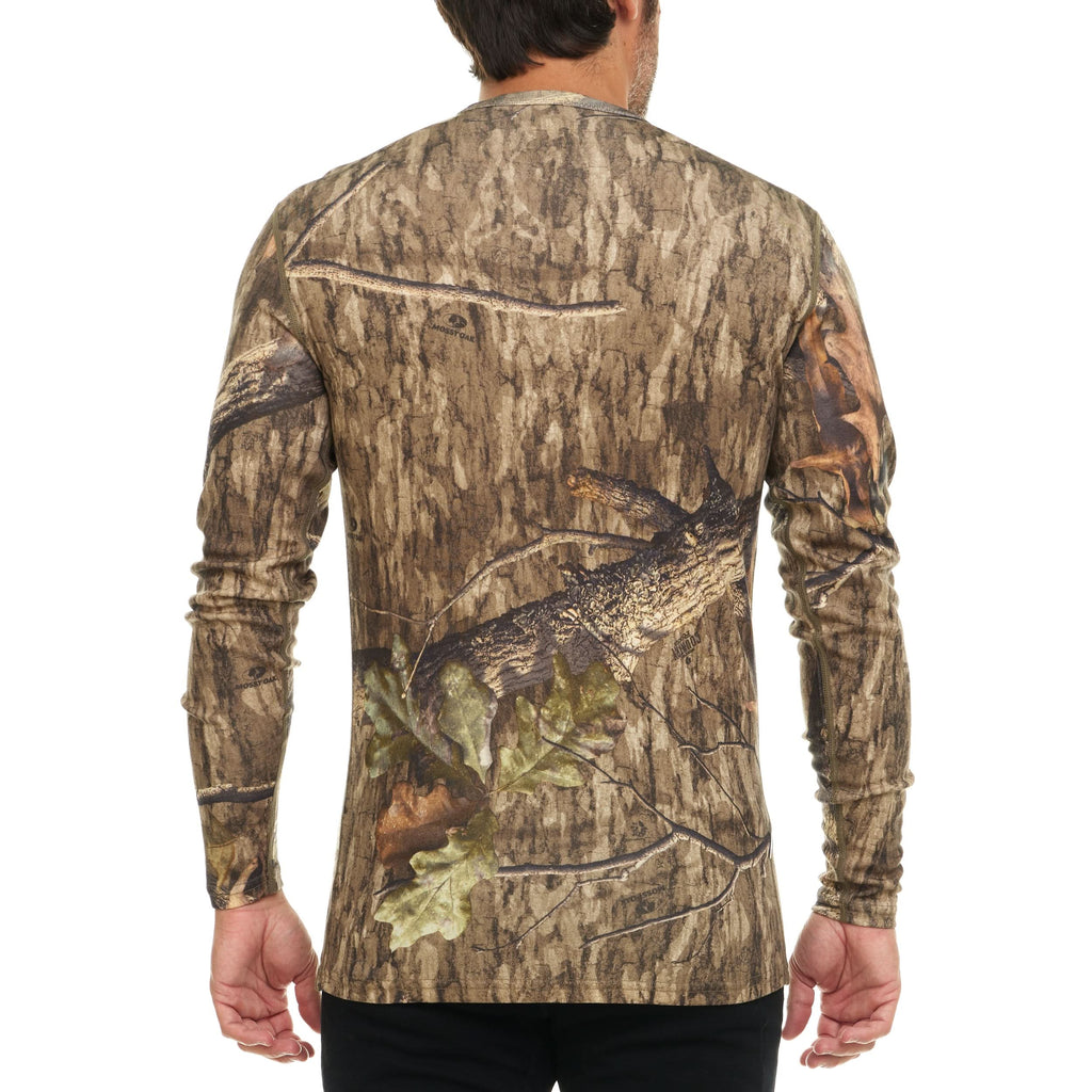 100% Merino Wool - Men's Long Sleeve Crew Shirt - Thermal Base Layer