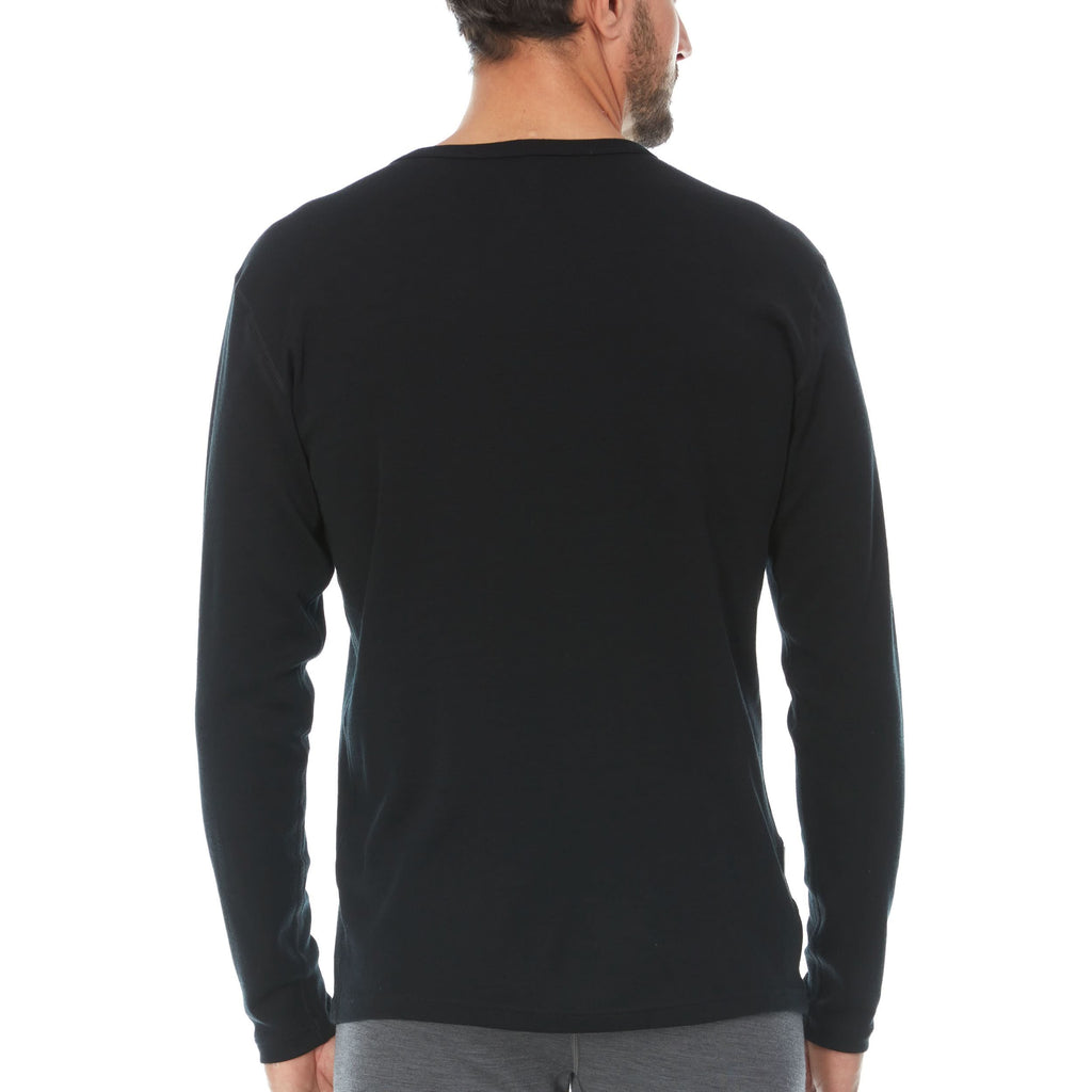 100% Merino Wool - Men's Long Sleeve Crew Shirt - Thermal Base Layer