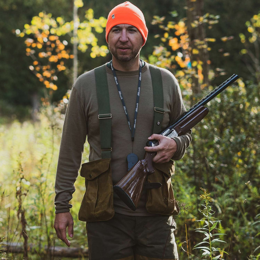 100% Merino Wool - Men's Long Sleeve Crew Shirt - Thermal Base Layer