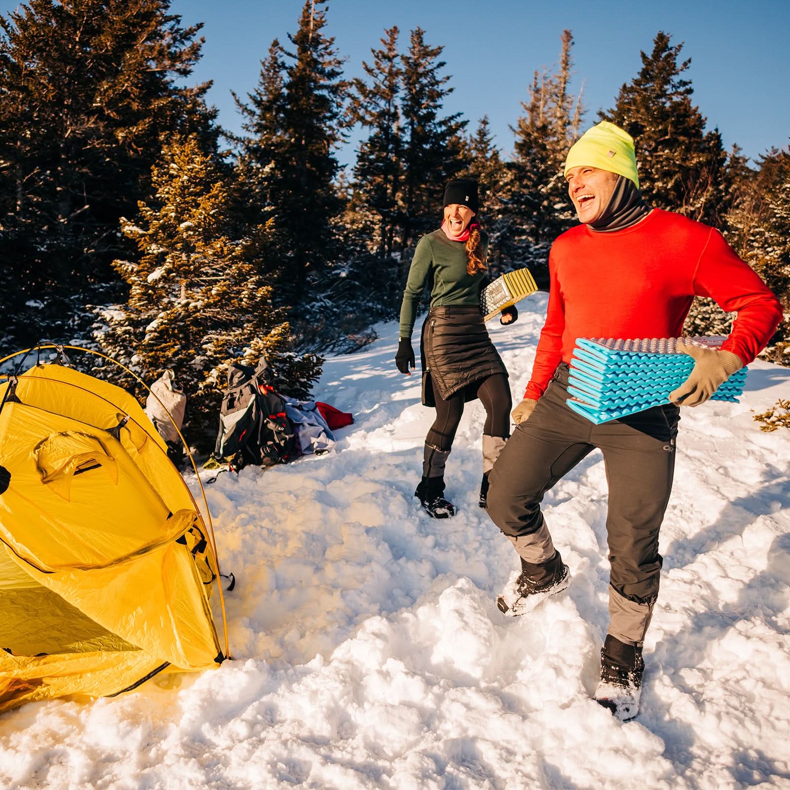 100% Merino Wool - Men's Long Sleeve Crew Shirt - Thermal Base Layer