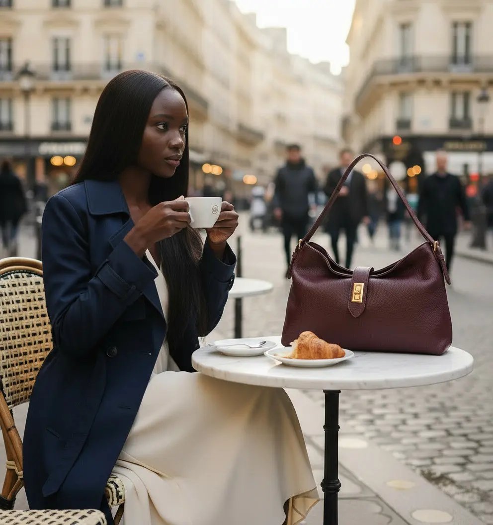 THE CLARA LEATHER SLOUCH BAG