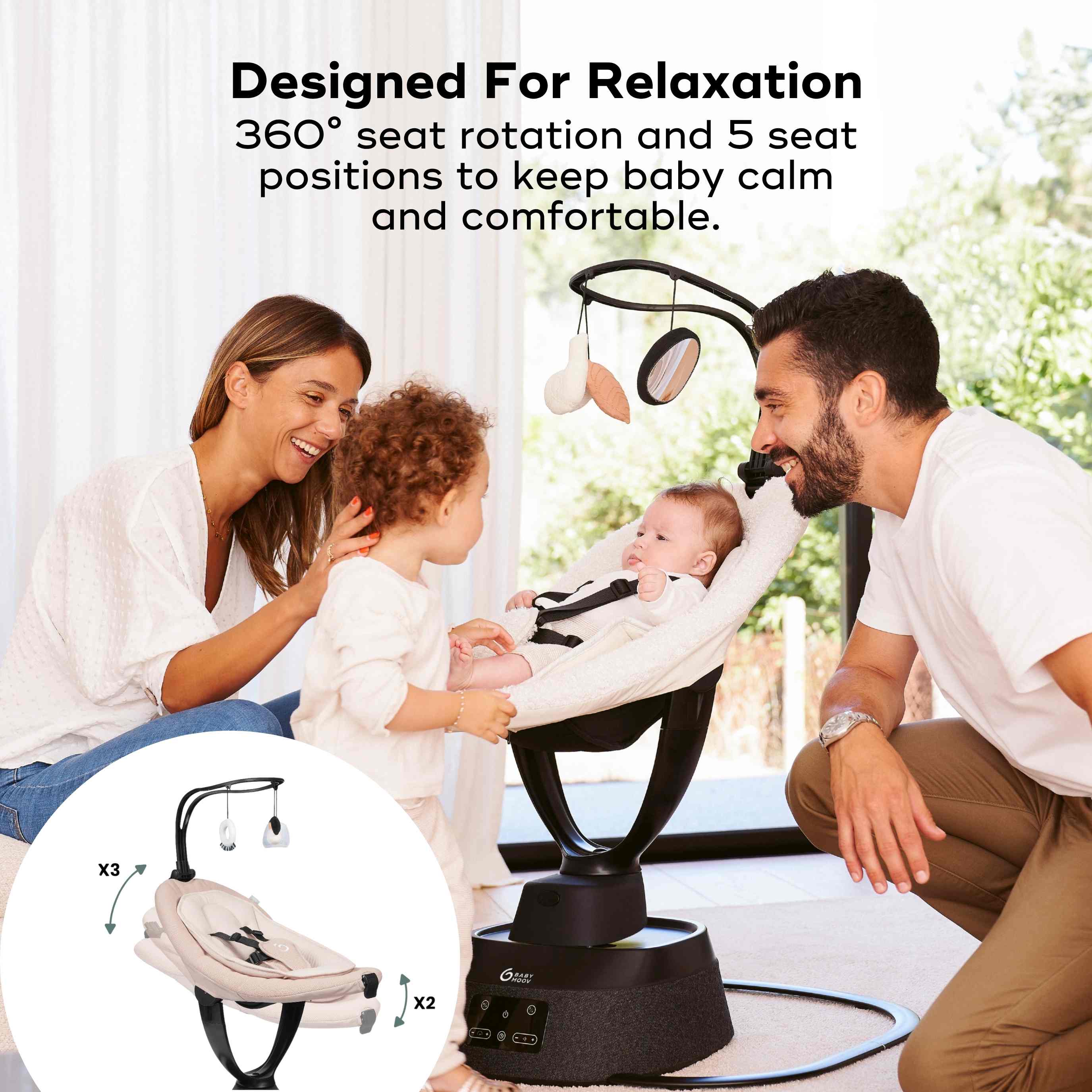 Swoon Evolution Smart Baby Swing