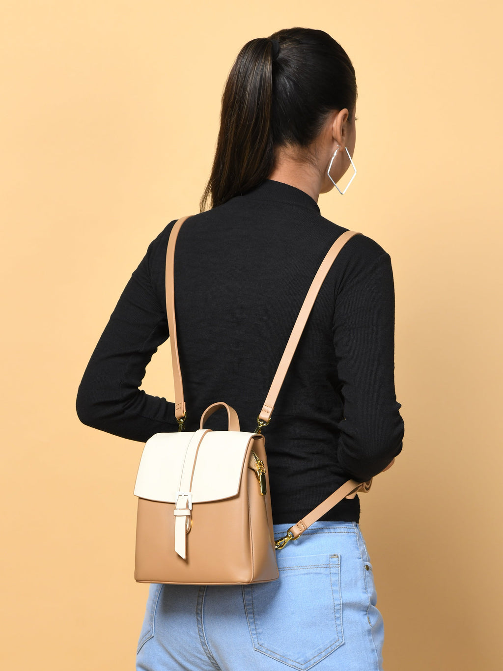 Claire Women's Backpack - Beige