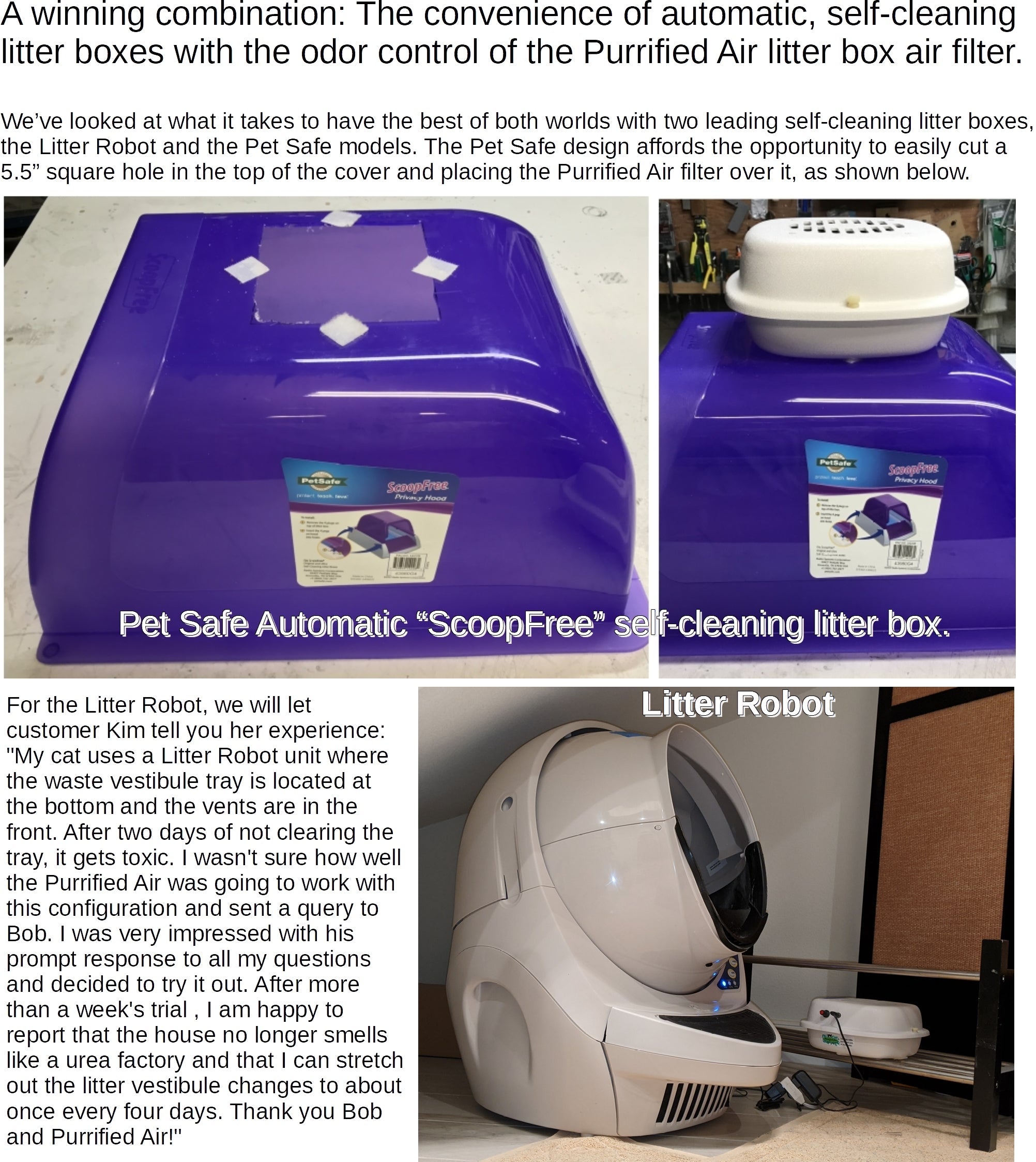 Litter Box Air Purifier