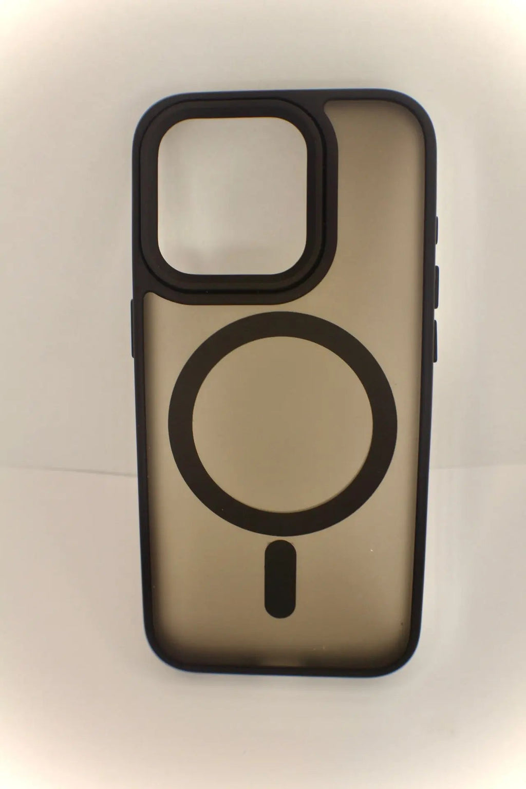 For Magnetic Luxury Matte Case Shockproof Translucent Armor Case For iPhone 15 14 Pro Max Plus Black