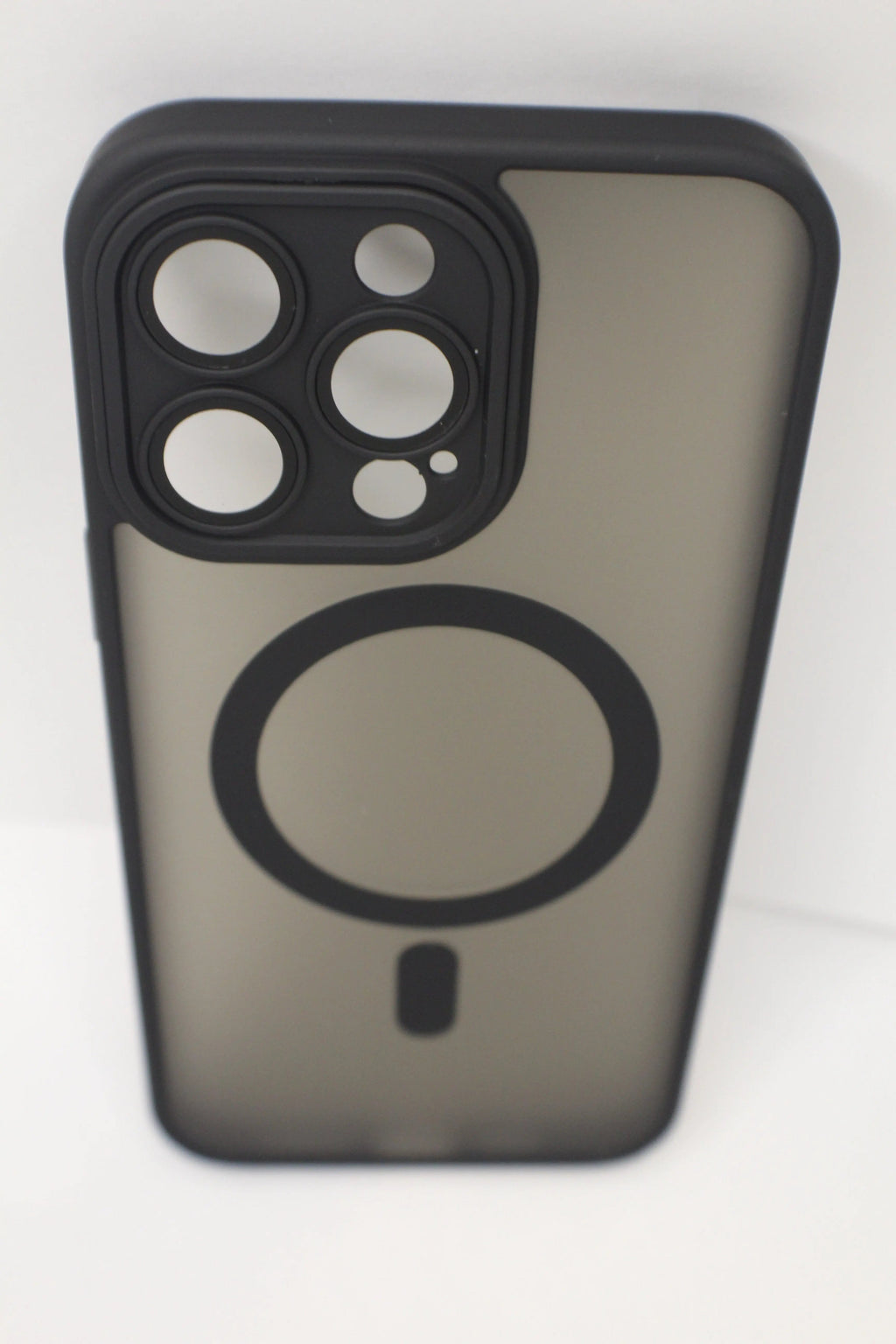 For Matte Wireless Charging Case For iPhone Shockproof Lens Protection Cover Matte Black