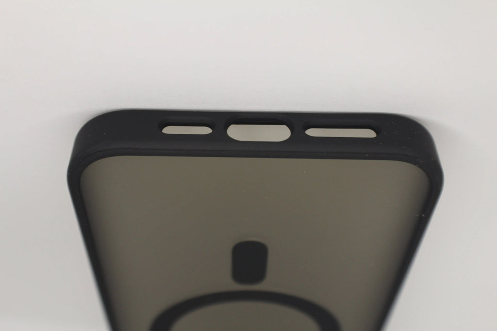 For Matte Wireless Charging Case For iPhone Shockproof Lens Protection Cover Matte Black