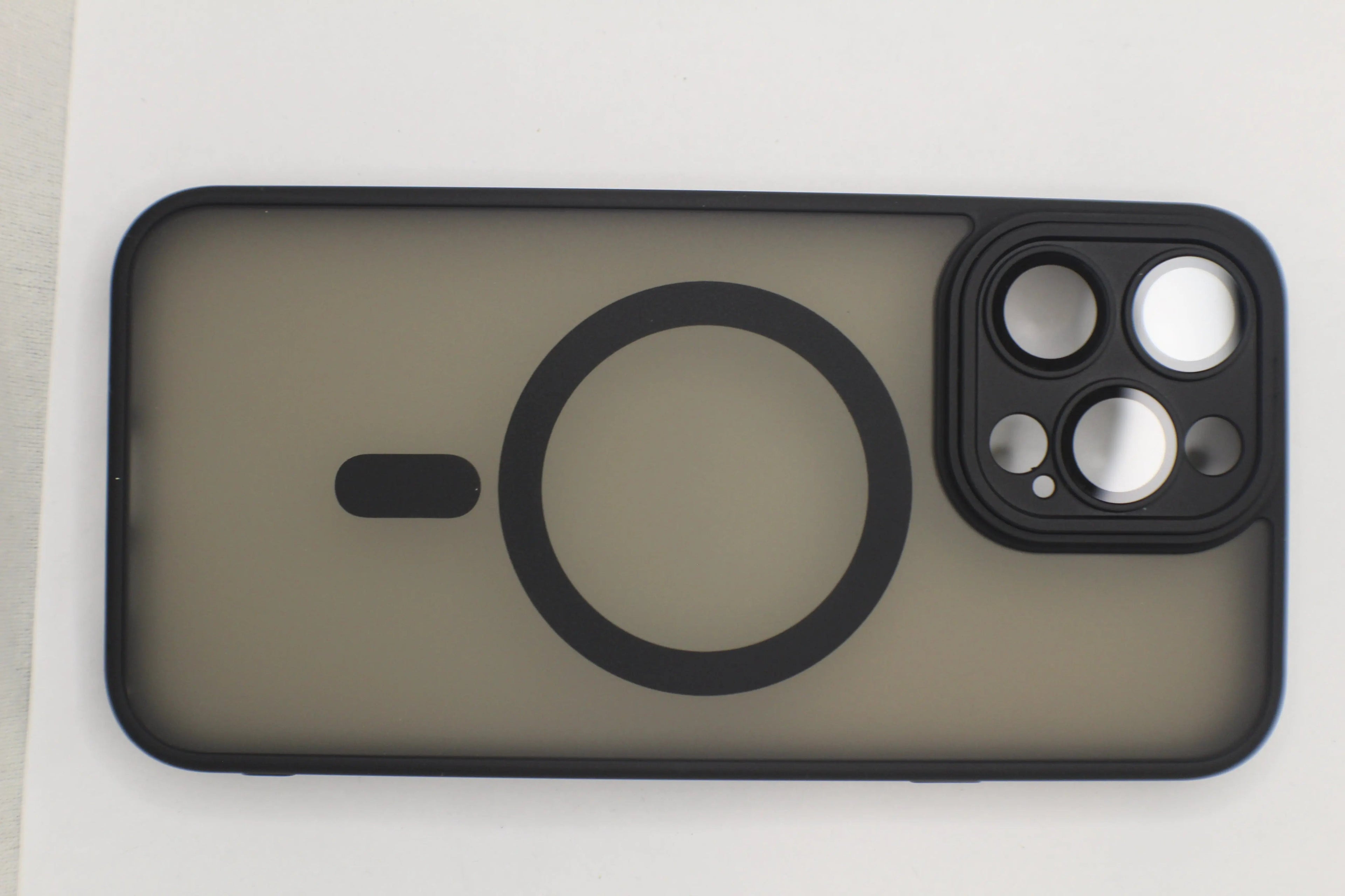 For Matte Wireless Charging Case For iPhone Shockproof Lens Protection Cover Matte Black