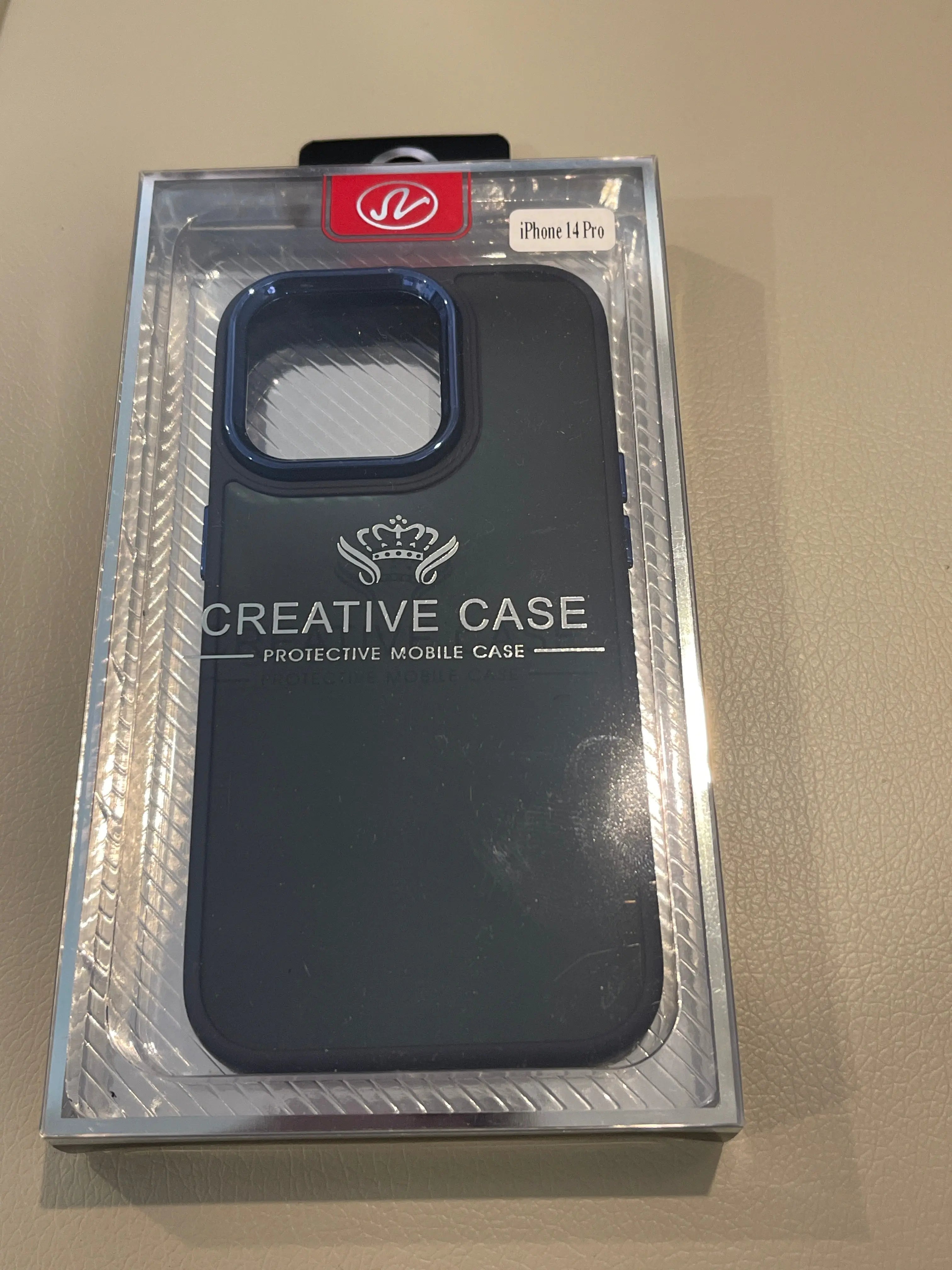 For iPhone 14 Pro case Matt Bumper TPC Case - Blue