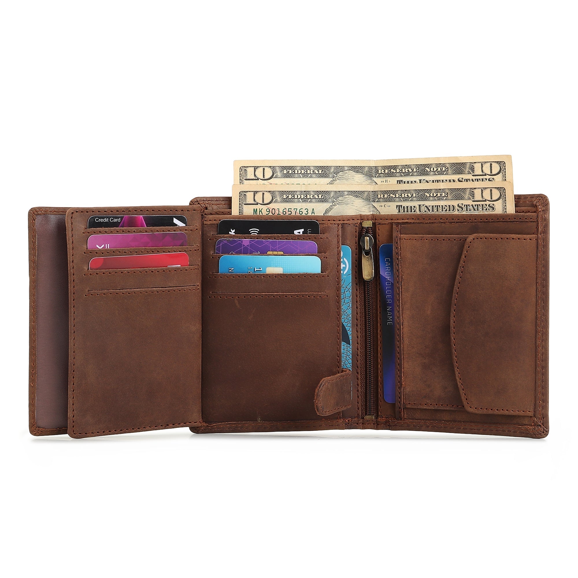 Buffalo Leather Men's Wallet - Vertical