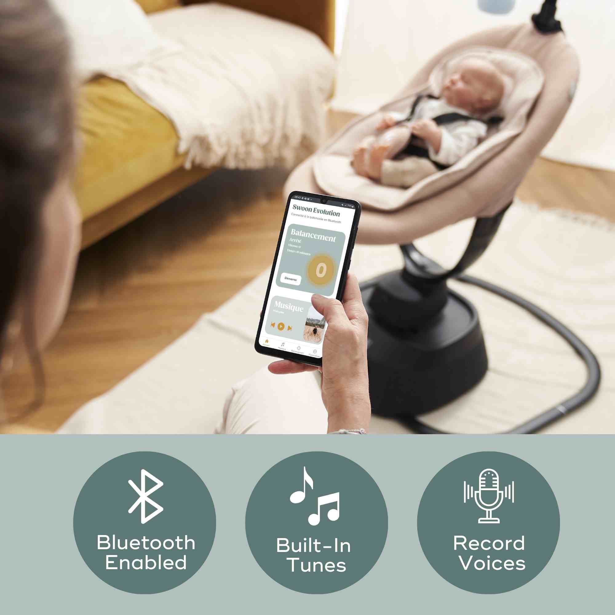 Swoon Evolution Smart Baby Swing