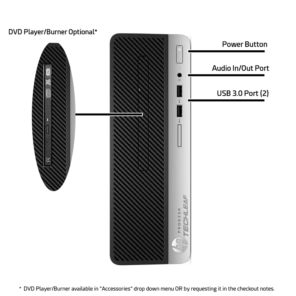 HP ProDesk 400 G4 – 4.00 GHz  – Black with 24 Inch LCD and Keyboard & Mouse