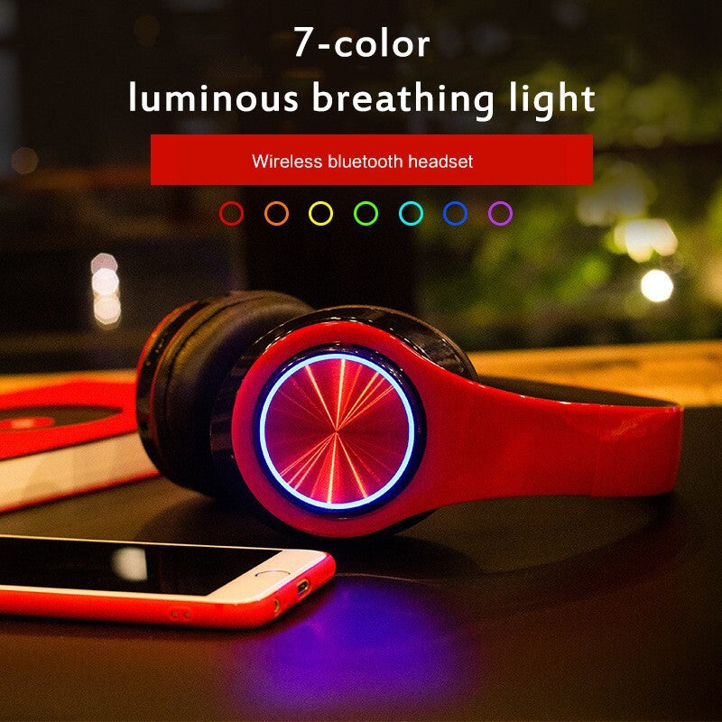 The Perfect Part Super Bass Bluetooth Headphones LED Light