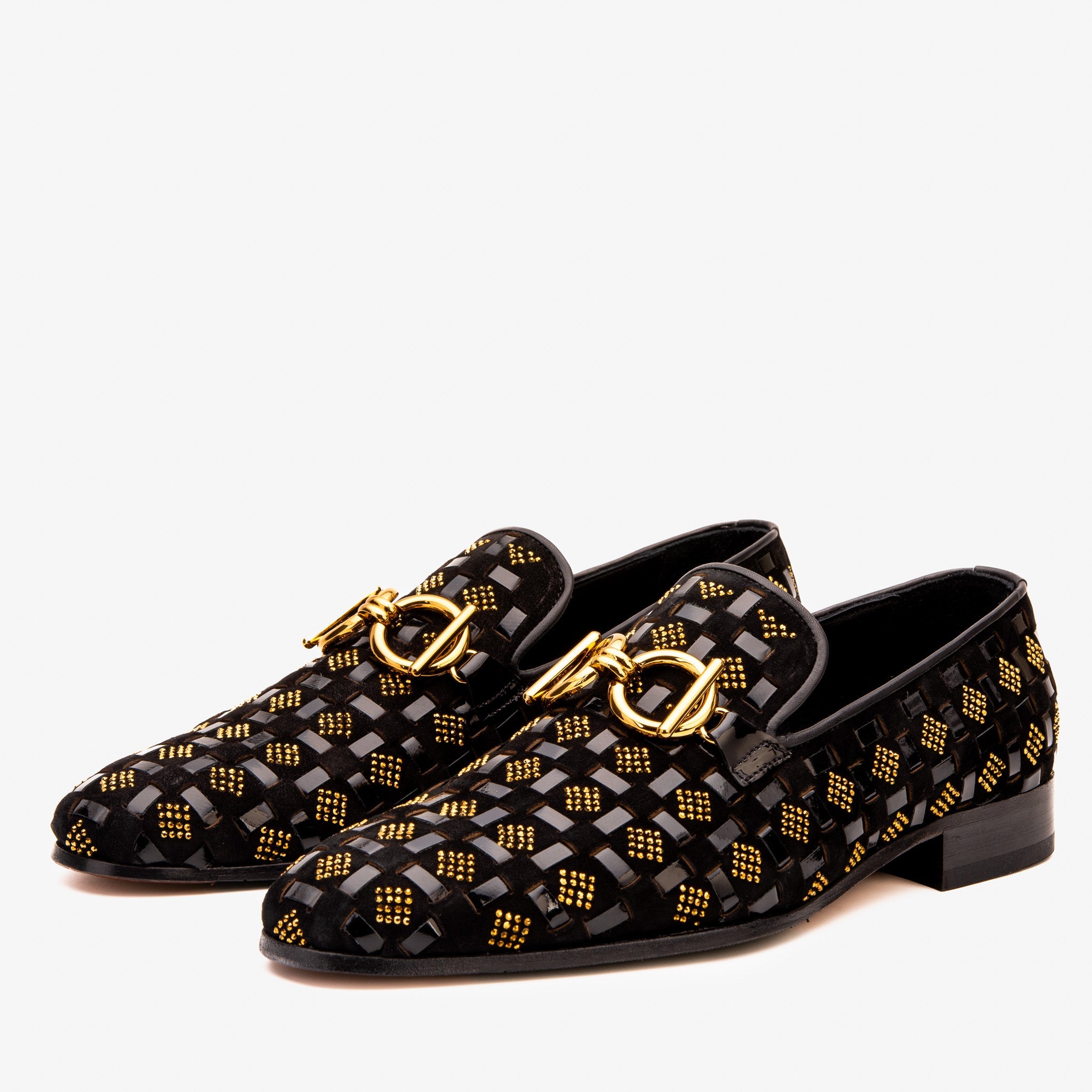 The Vicino Men Shoe Black Bit Dress Loafer