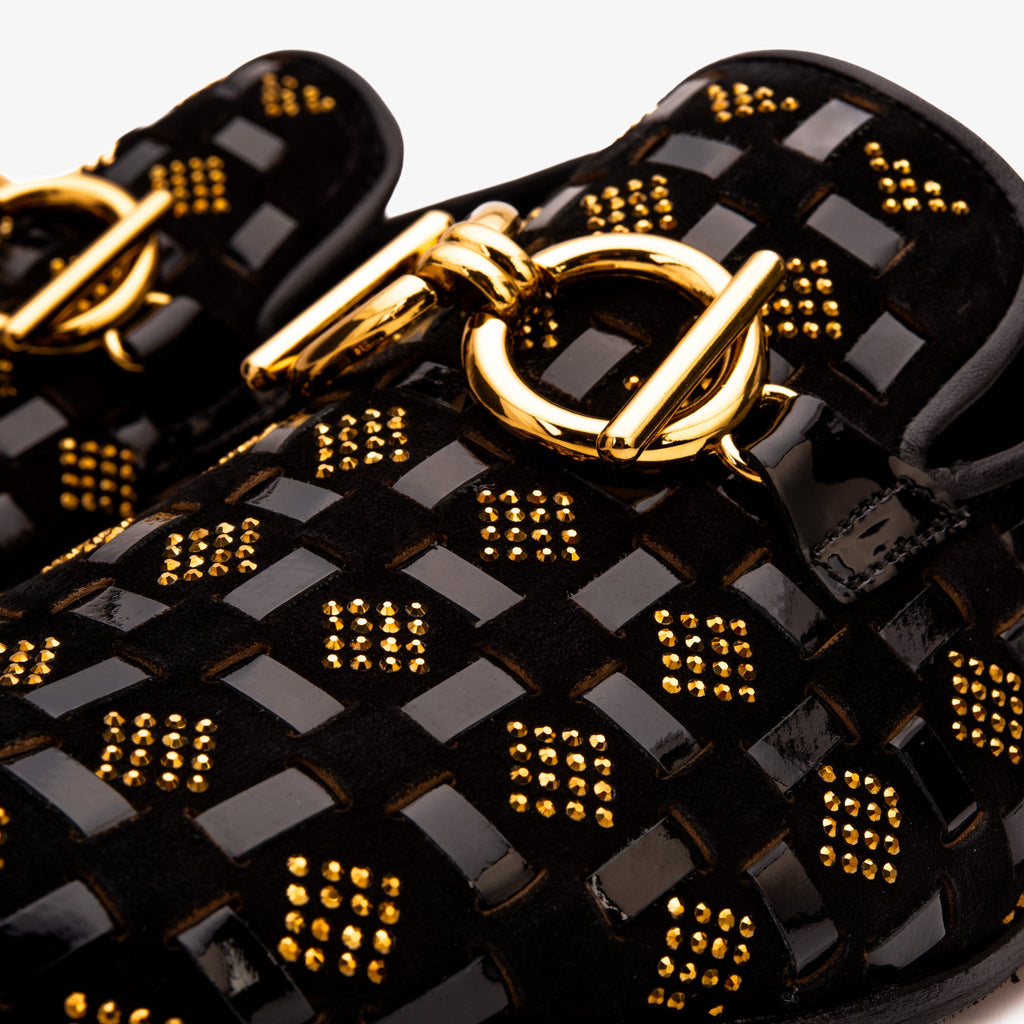 The Vicino Men Shoe Black Bit Dress Loafer