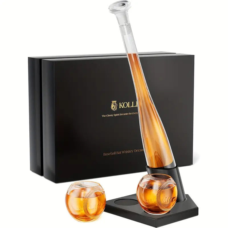 Home Run Baseball Decanter Set