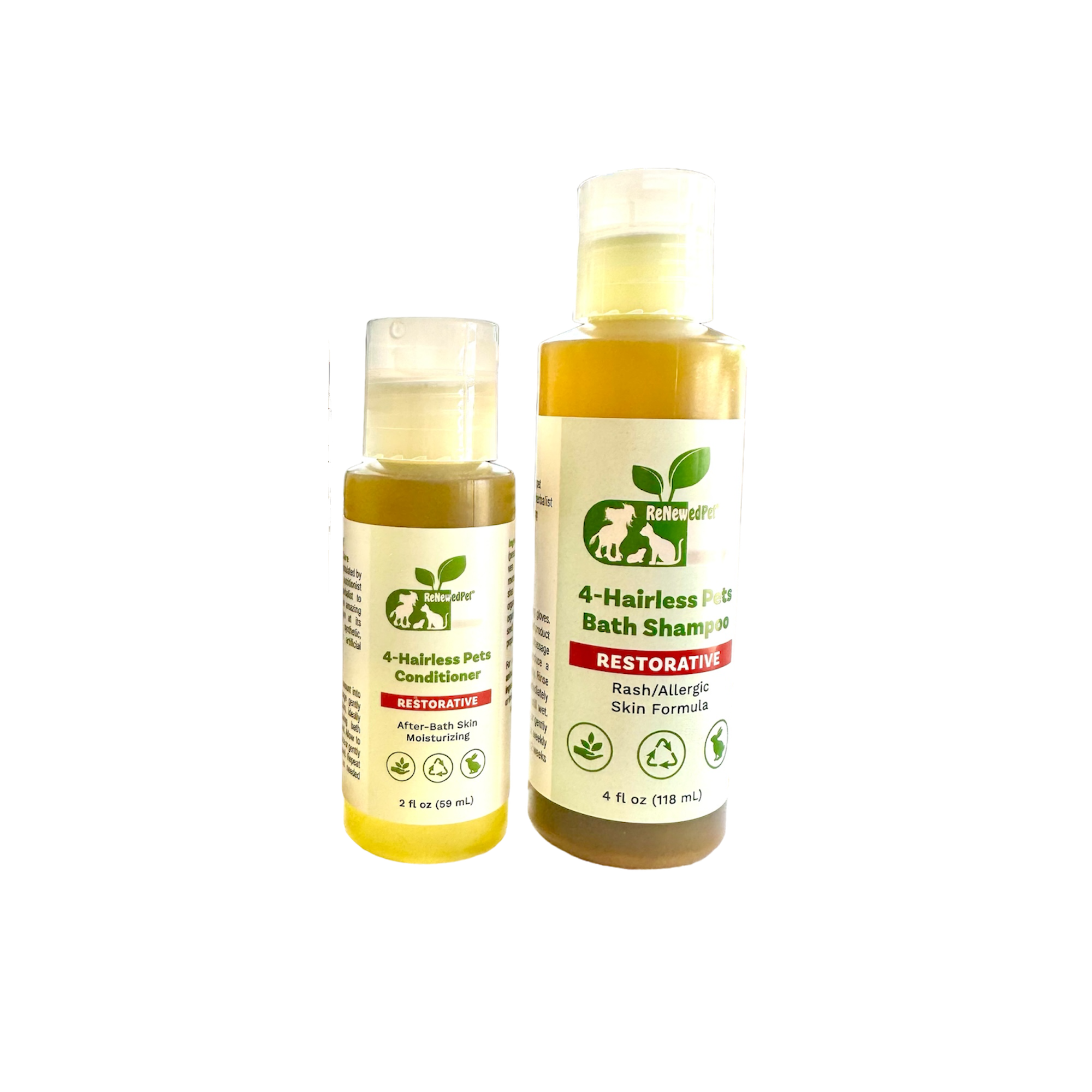 4-HAIRLESS PETS RESTORATIVE SHAMPOO & CONDITIONER
