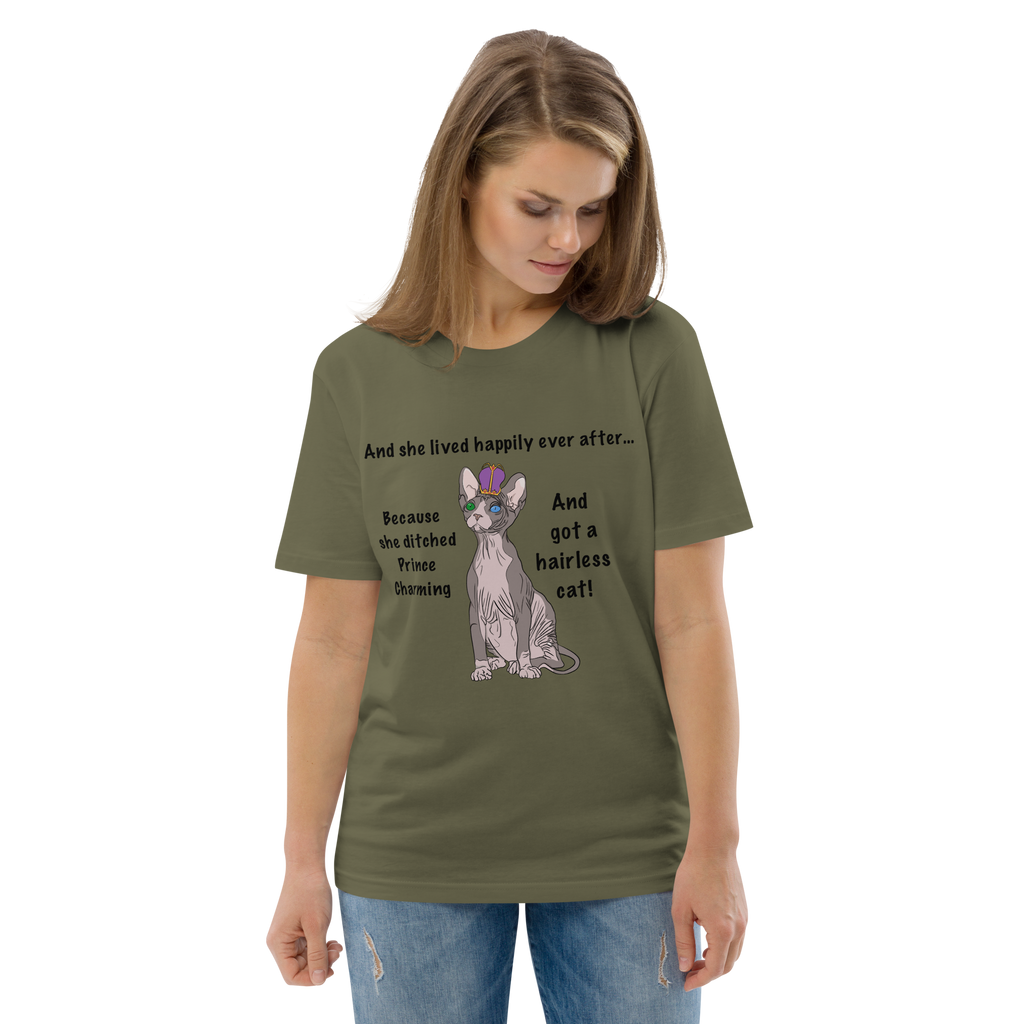 "DITCHED PRINCE CHARMING & GOT A SPHYNX CAT" ECO TEE