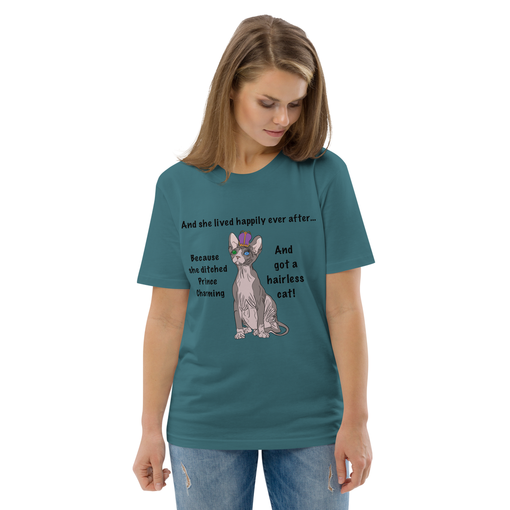 "DITCHED PRINCE CHARMING & GOT A SPHYNX CAT" ECO TEE