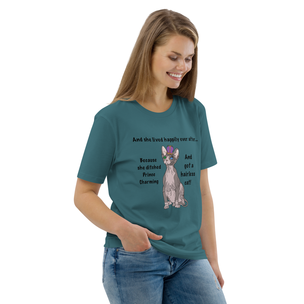 "DITCHED PRINCE CHARMING & GOT A SPHYNX CAT" ECO TEE